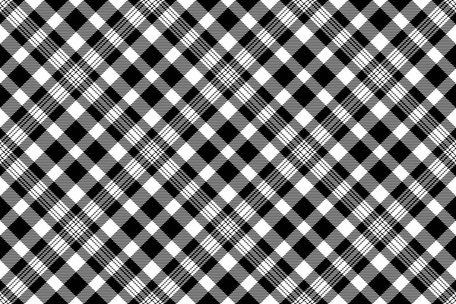 Stylish black and white plaid pattern. Perfect for textile design, website backgrounds, or any project needing a classic, sophisticated texture. vector
