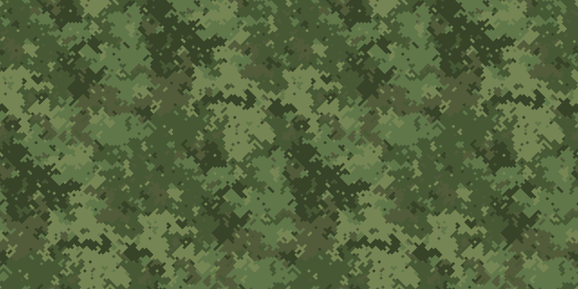 Abstract digital camouflage pattern. Perfect for backgrounds, textures, or militarythemed designs. The muted greens create a sense of concealment and mystery. Ideal for websites, print, and apparel. vector