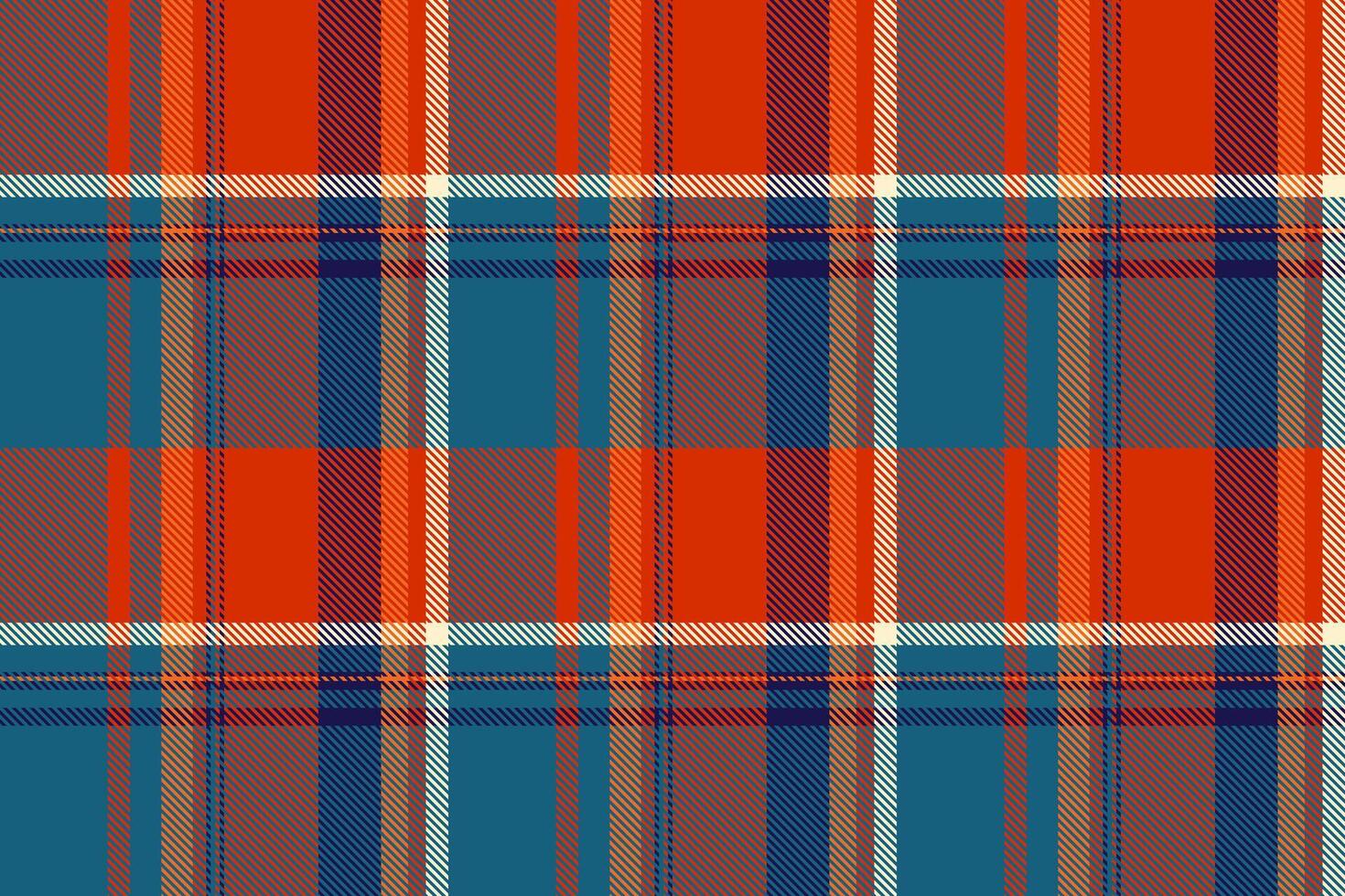 Kind pattern tartan fabric, sale texture textile. Naked check seamless background plaid in cyan and red colors. vector