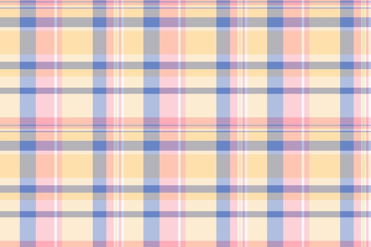 Household texture pattern background, masculine check tartan plaid. Festival fabric seamless textile in light and papaya whip colors. vector