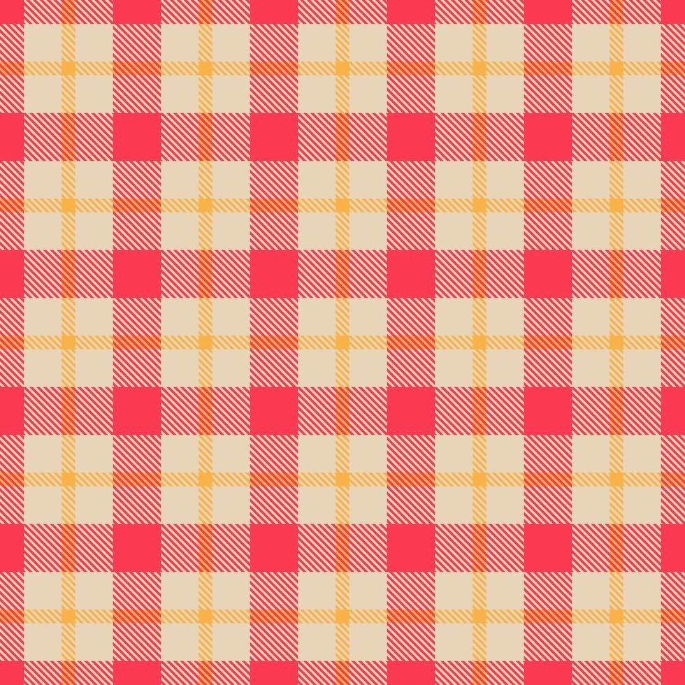 Valentine textile check texture, genuine background fabric plaid. Beautiful seamless pattern tartan in light and red colors. vector