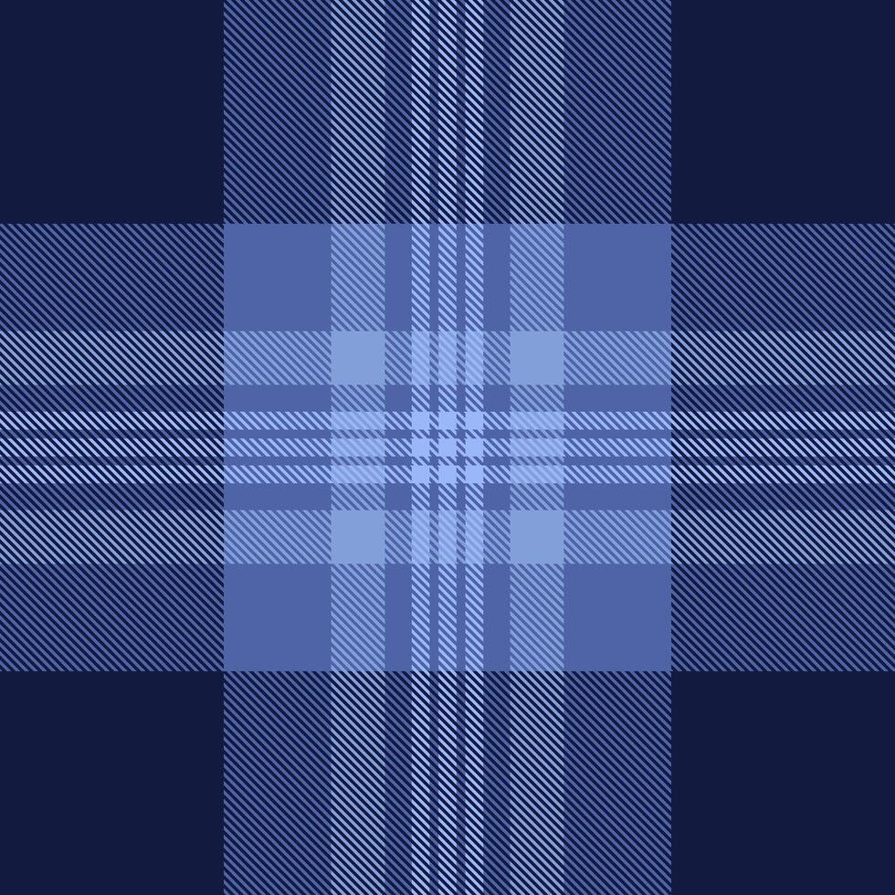Sophisticated blue plaid pattern. Ideal for textile design, website backgrounds, or fashion projects. This elegant, subtly textured image evokes feelings of calm and sophistication. vector