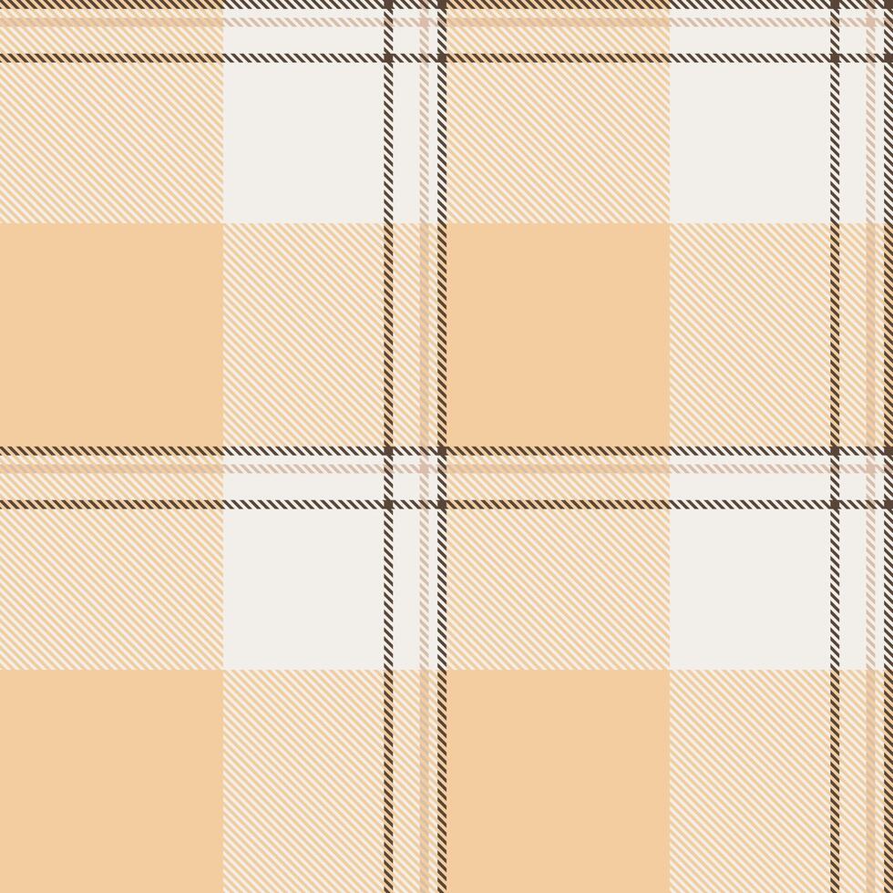 Subtle peach and white plaid pattern. Perfect for textile design, website backgrounds, or fashion projects. Evokes a feeling of warmth and understated elegance. vector