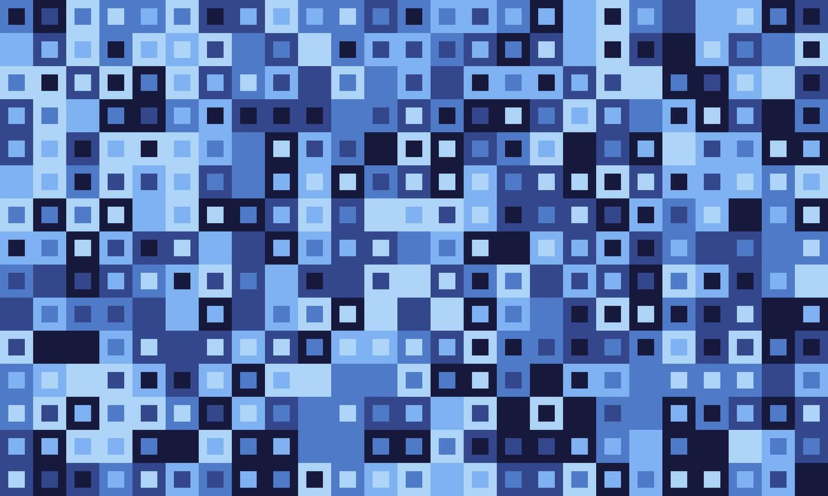 Abstract blue square pixel mosaic pattern. Perfect for tech, data, digital, or modern design projects. Represents connectivity, technology, or data streams. vector