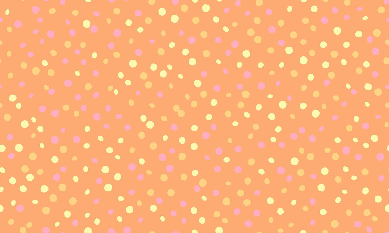 Happy, pastel confetti scattered on a peach background. Perfect for celebratory designs, packaging, textiles, or cheerful website backgrounds. vector
