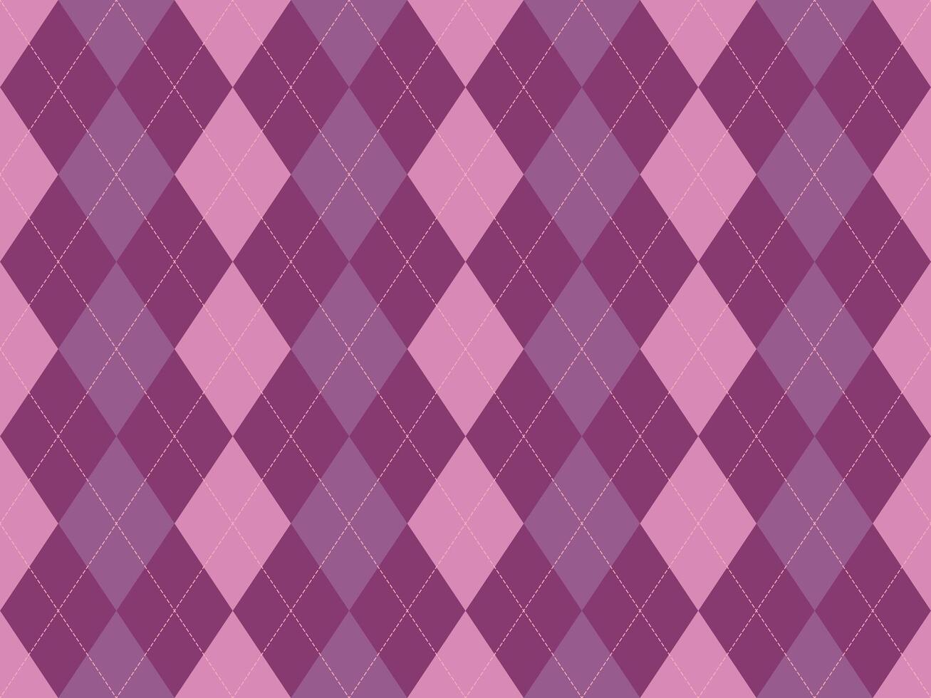 Elegant argyle pattern in soft pink and purple hues. Perfect for backgrounds, textile design, or fashion projects. A sophisticated and versatile geometric design conveying style and timeless appeal. vector