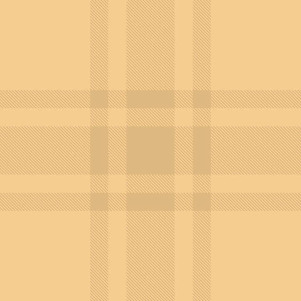 Net texture check , table cloth textile seamless pattern. Kitchen background tartan fabric plaid in amber color. vector