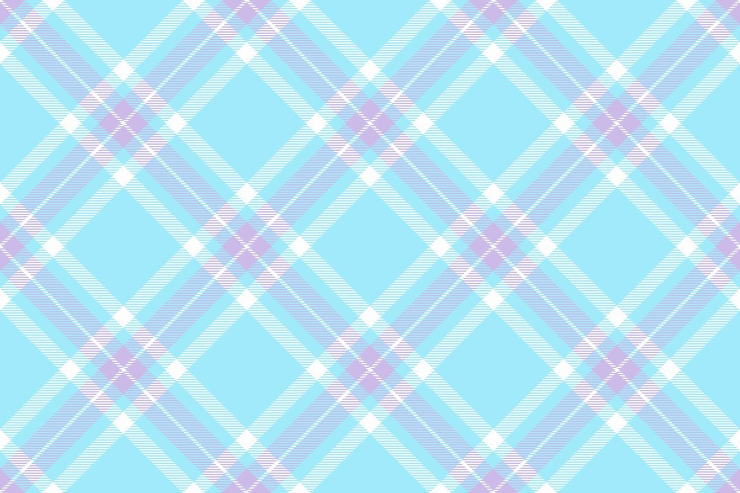 Delightful pastel plaid pattern in soft blue, lavender, and white. Perfect for textile design, wrapping paper, or digital projects needing a touch of feminine charm and gentle sophistication. vector