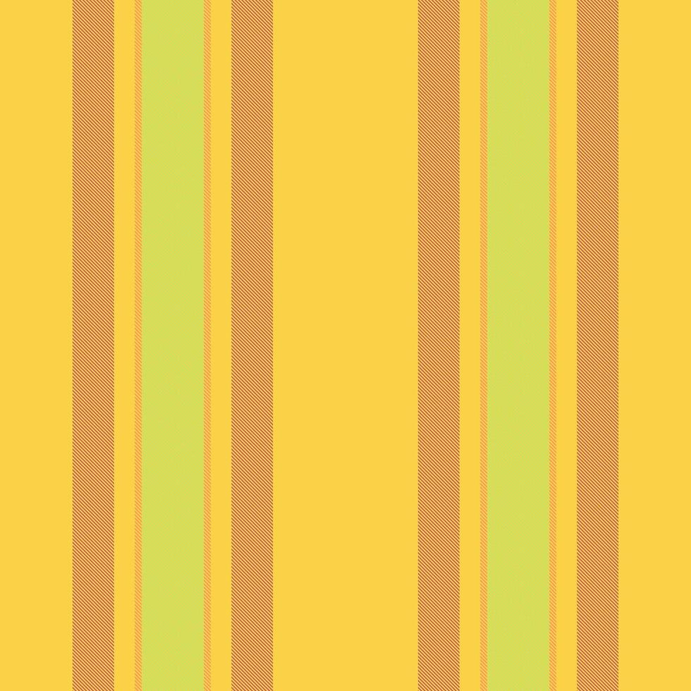 Vibrant vertical stripes in sunny yellow, light green, and orangebrown create a cheerful, retroinspired pattern. vector
