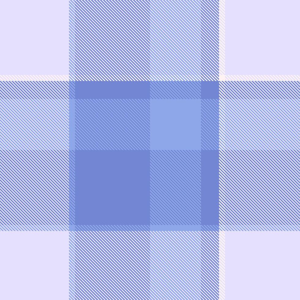 Subtle blue and lilac plaid pattern. Perfect for textile design, backgrounds, or wrapping paper. Clean, minimalist style evokes calm and serenity. Use for branding, fashion, or home decor projects. vector