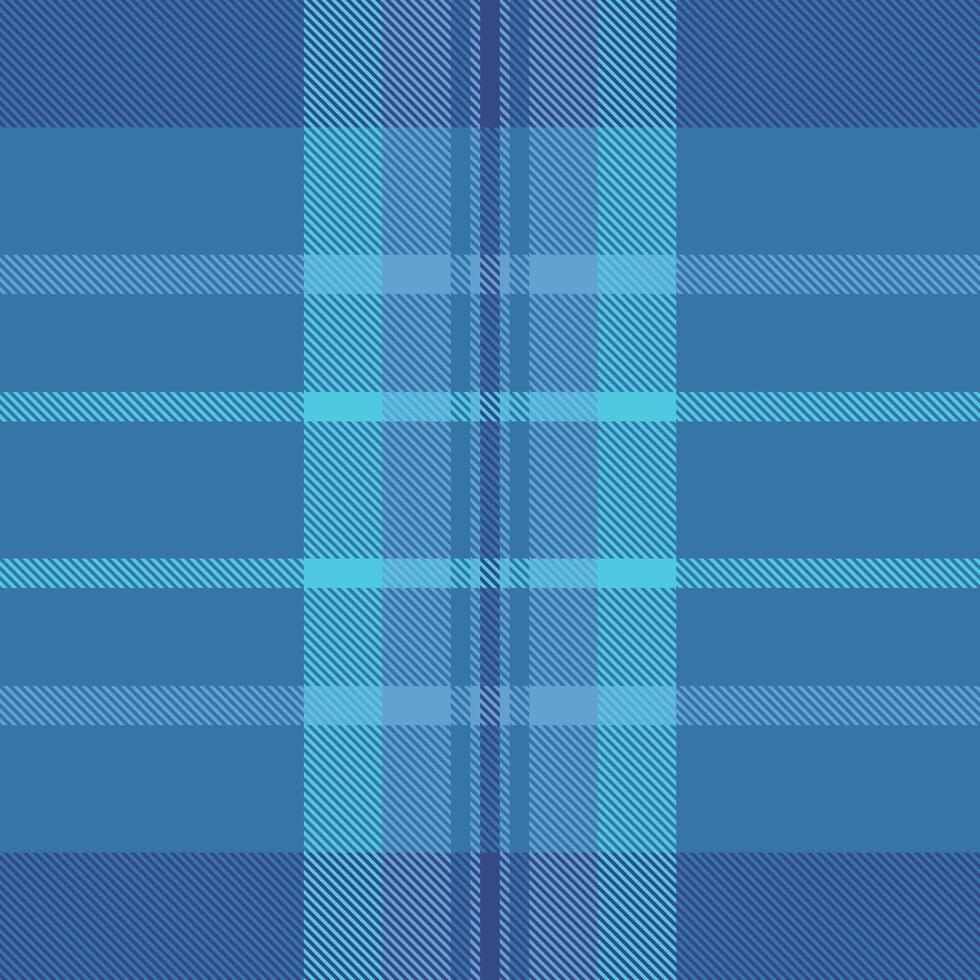Kingdom pattern tartan , packing fabric check textile. Argyle background texture seamless plaid in cyan and blue colors. vector