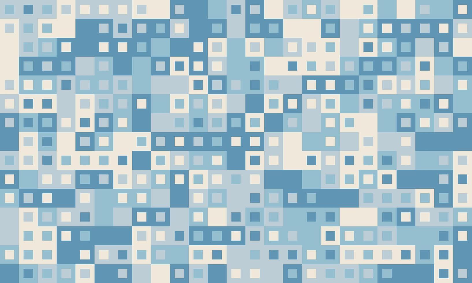 Abstract geometric background of varying blue squares. Ideal for website banners, presentations, or techrelated designs. Subtle, calming color palette evokes a sense of order and innovation. vector