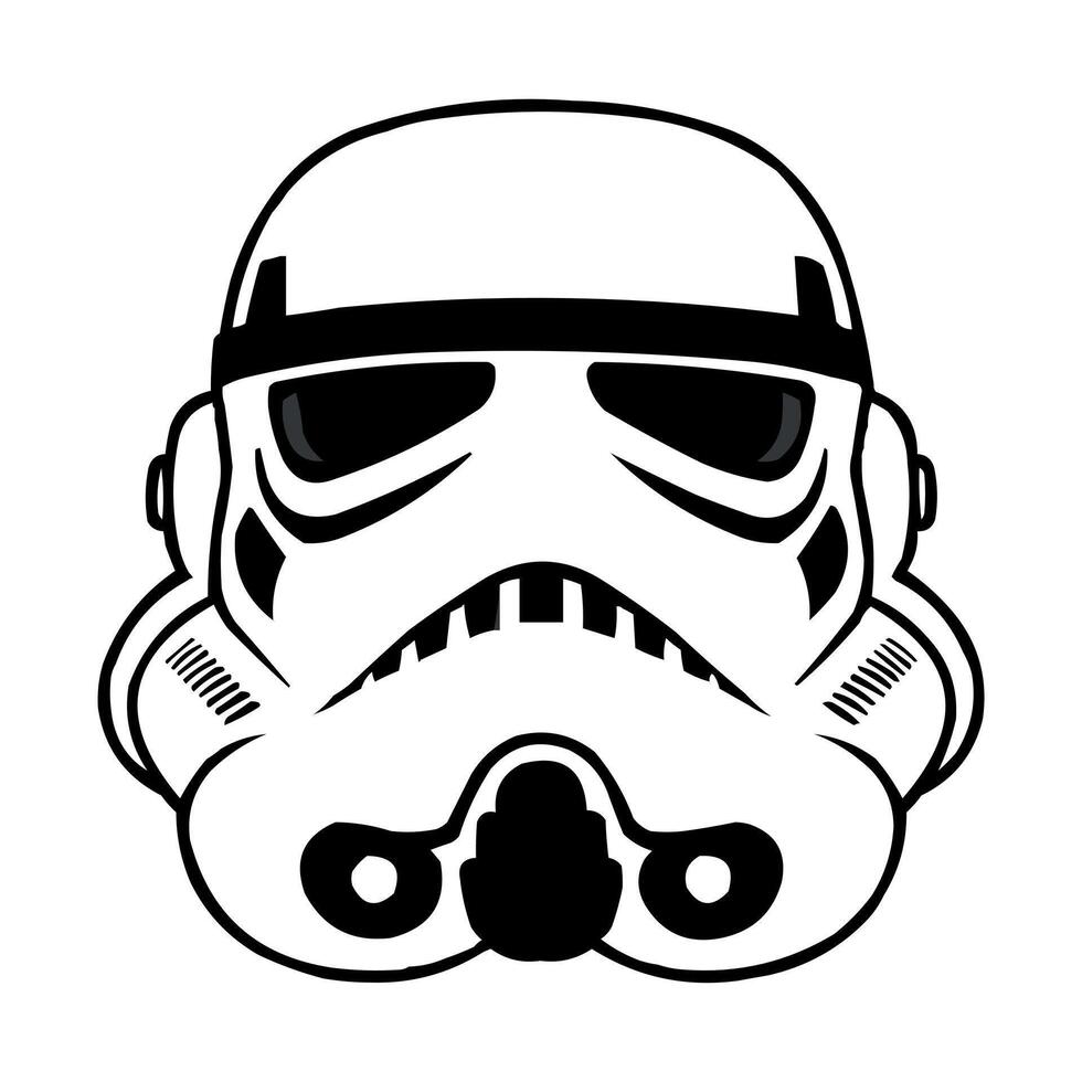 stormtrooper helmet decal artwork vector