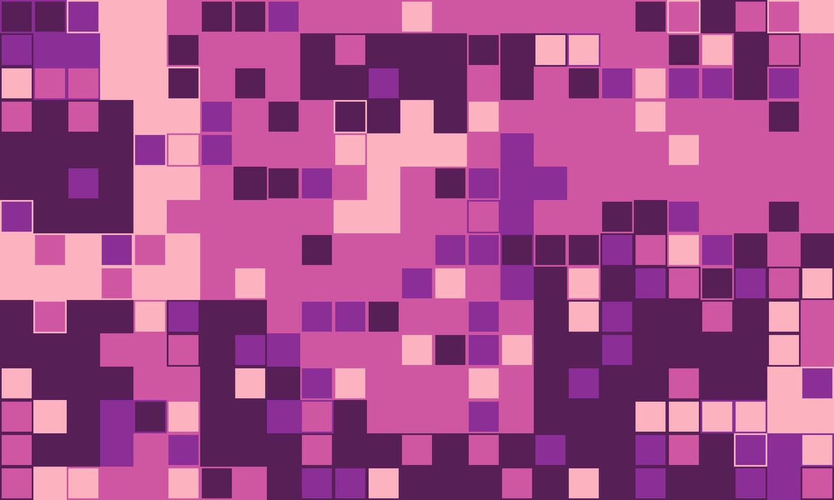 Abstract pixel art background. Shades of pink and purple create a dynamic, textured mosaic ideal for website banners, presentations, or fashion designs. vector