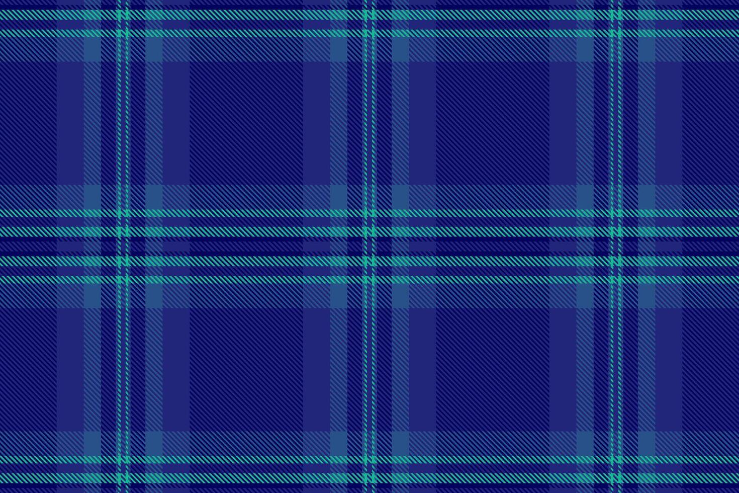 Customer tartan pattern plaid, equal fabric seamless . Awesome textile texture check background in blue and teal colors. vector