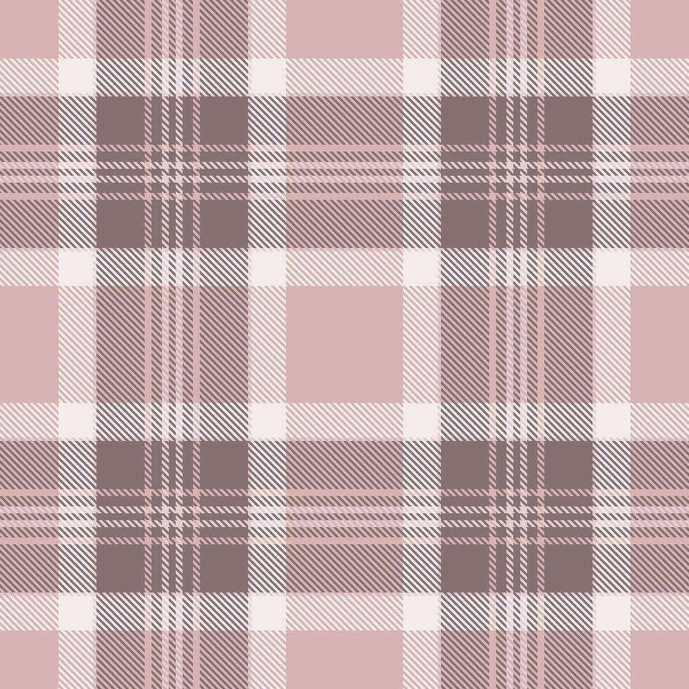 Elegant blush pink and taupe plaid pattern. Perfect for textile design, fashion, home decor, and branding projects. This subtle yet sophisticated texture evokes feelings of warmth and comfort. vector