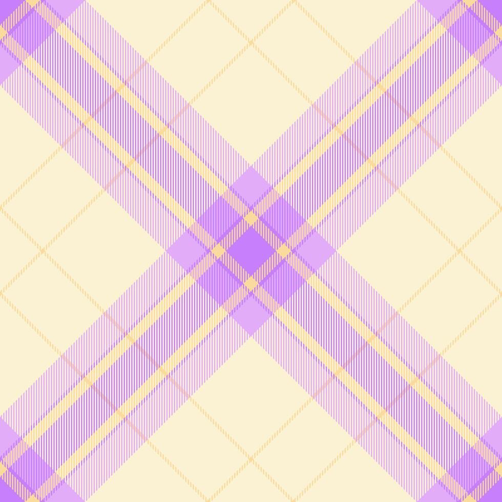 Elegant pastel plaid pattern in soft purple and yellow hues. Perfect for textile designs, website backgrounds, or adding a touch of subtle sophistication to your projects. vector