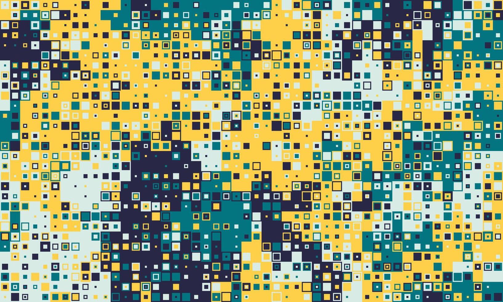 Vibrant abstract mosaic of colorful squares. Perfect for backgrounds, website designs, or textile prints. This dynamic, pixelated texture evokes feelings of energy and innovation. vector