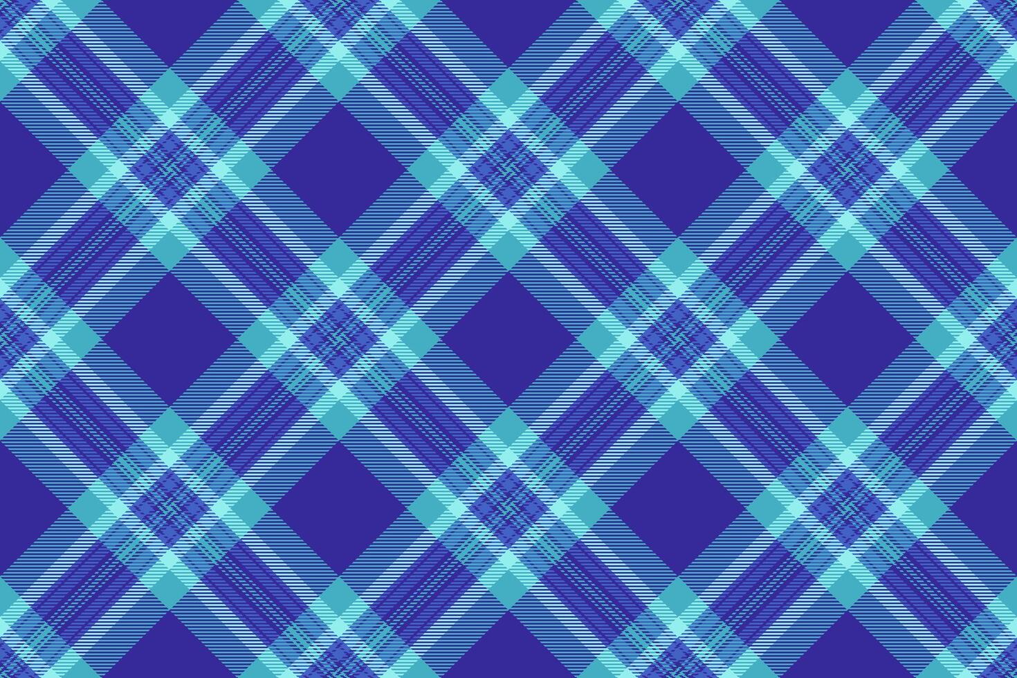 Native check background pattern, gift tartan plaid seamless. Tailor texture textile fabric in indigo and cyan colors. vector
