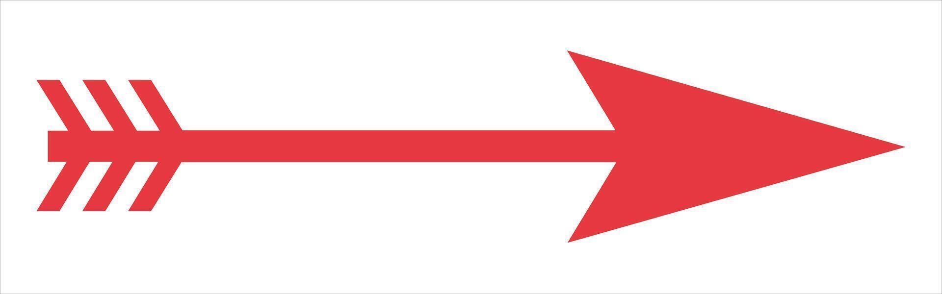 A red arrow pointing to the right minimal vector