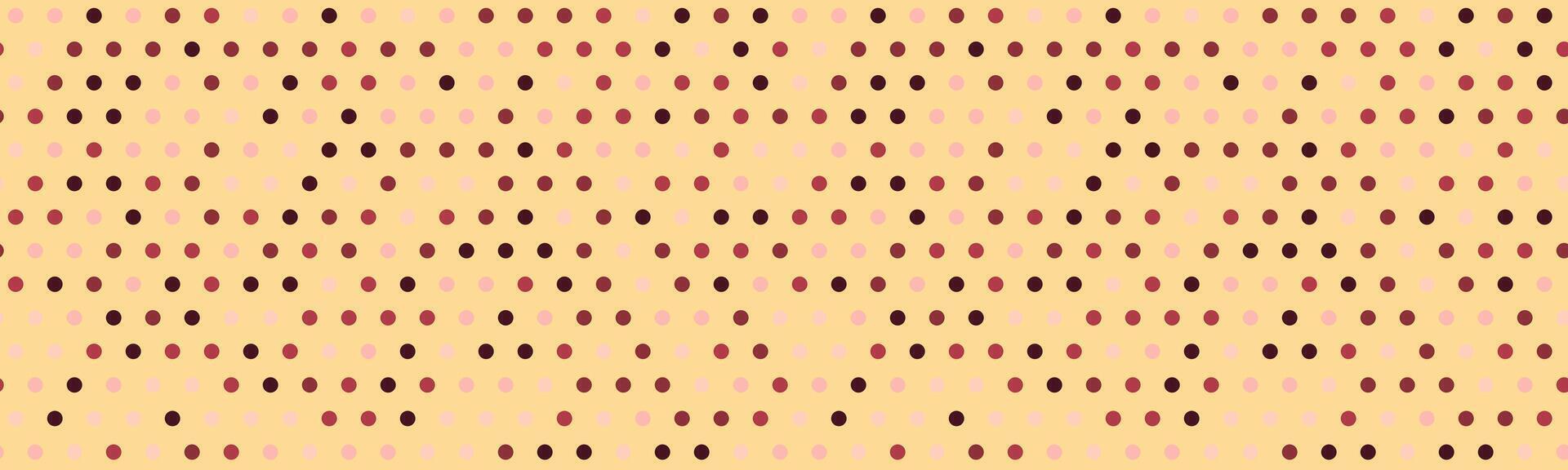 Abstract pastel background with a scattered polka dot pattern. Warm earth tones create a subtle, yet visually appealing texture ideal for website banners, social media posts, or print designs. vector