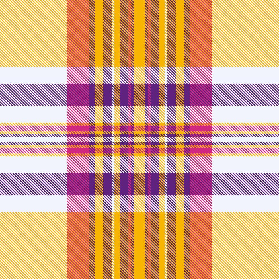 Vibrant plaid pattern in warm autumnal hues. Perfect for textile designs, fallthemed projects, or adding a touch of rustic charm to your creations. vector