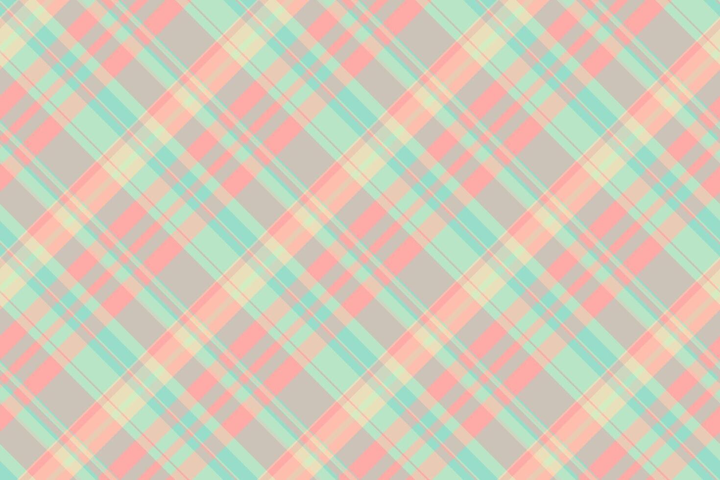 Infinity check pattern background, fall plaid seamless fabric. Cut out textile texture tartan in light and pastel colors. vector