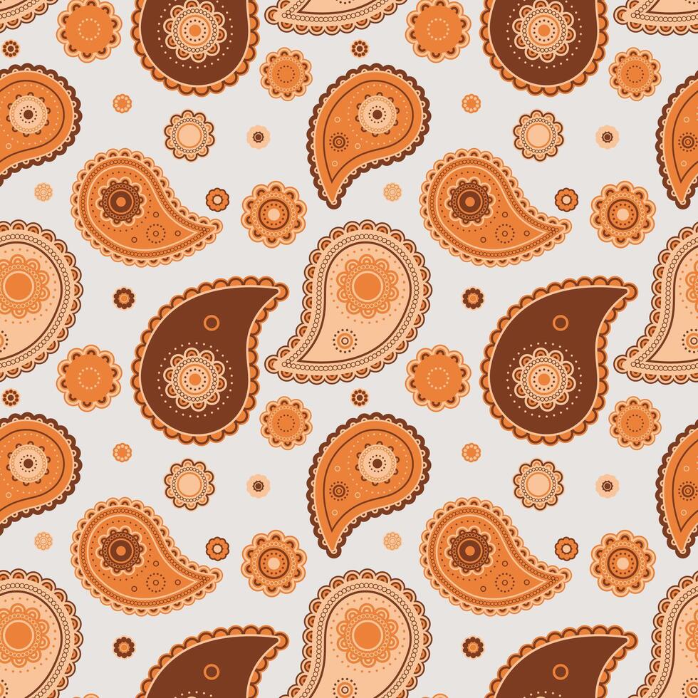 Royalty paisley, old flat design. Orient bohemian, sketching endless. Pretty motif a textured feminine. vector