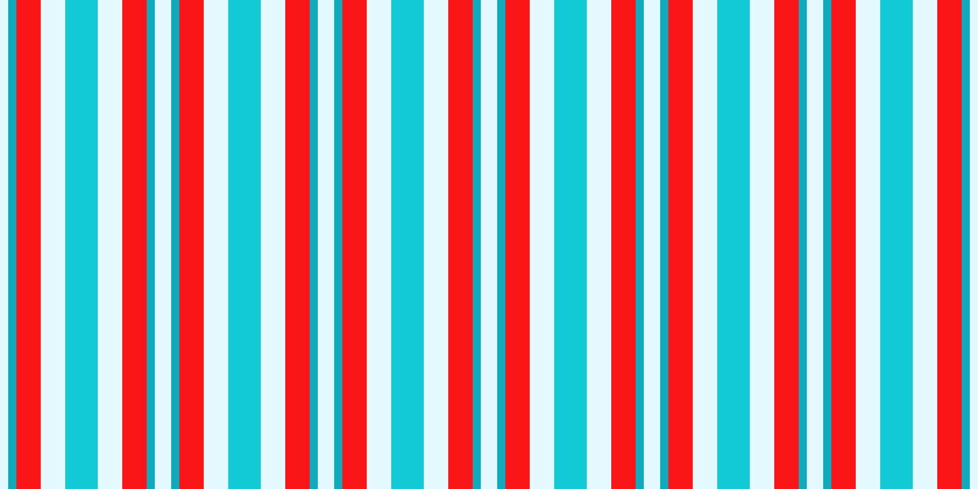 Vibrant red, teal, and white vertical stripes create a bold, geometric pattern. vector