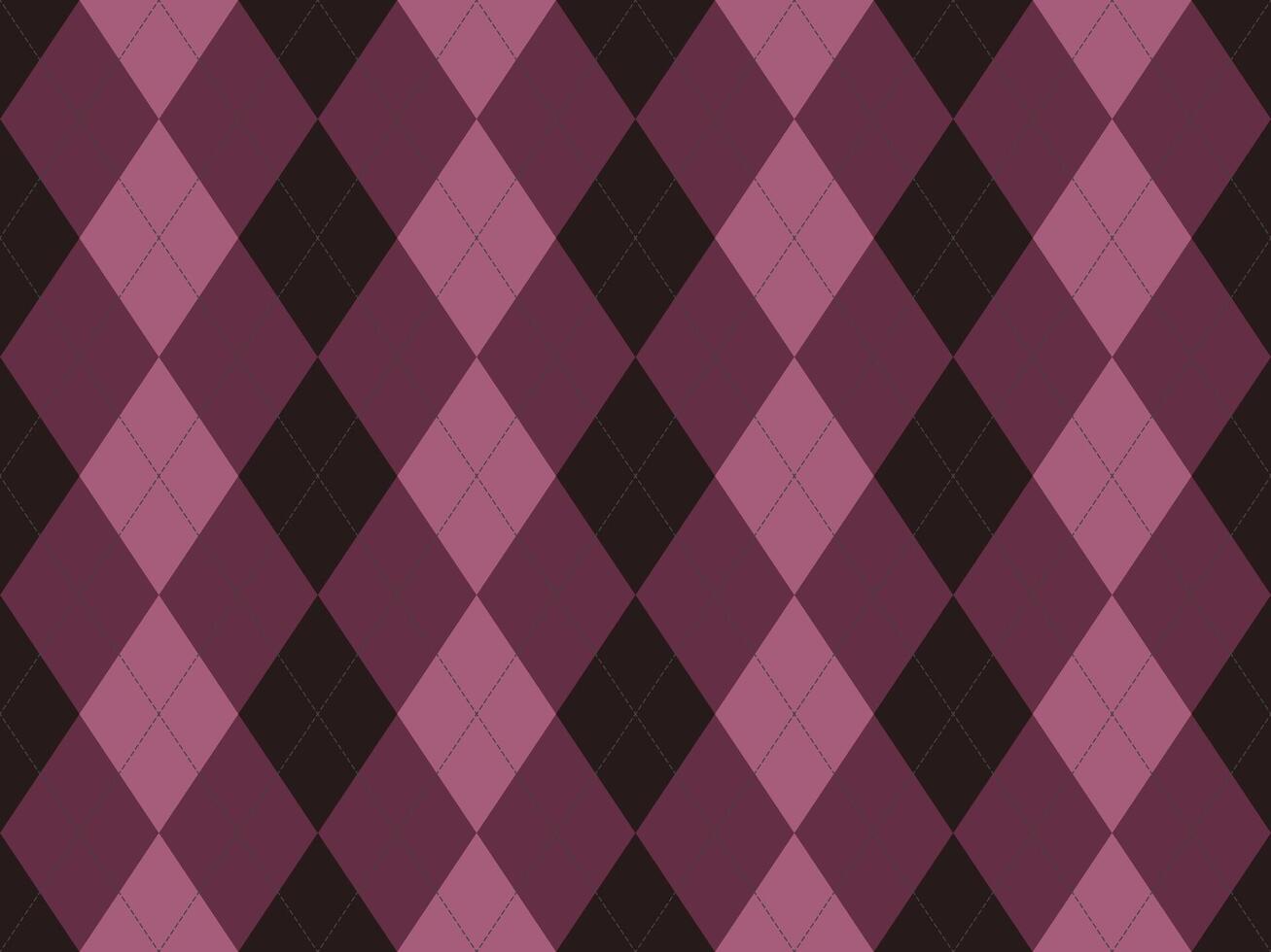 Elegant argyle pattern in deep burgundy and dark brown hues. Perfect for adding a touch of sophisticated style to websites, social media, or print projects. vector