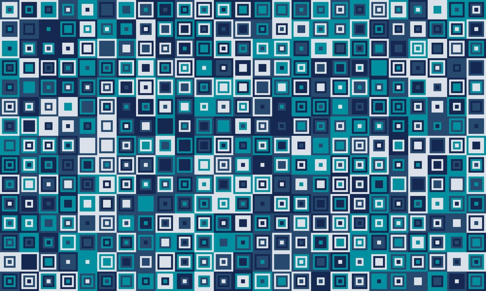 Abstract teal and navy square pattern. Perfect for modern backgrounds, website design, or textile prints. This geometric design evokes feelings of technology, data, or connectivity. vector