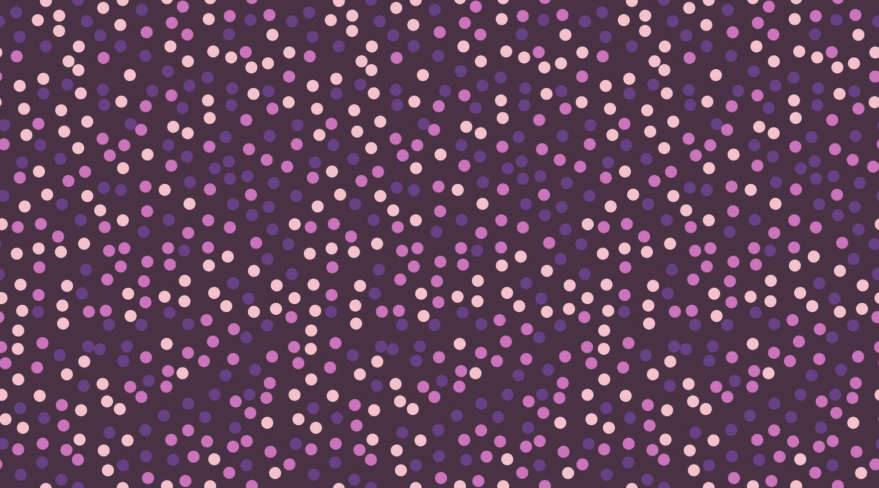 Abstract seamless pattern of pastel purple and pink dots on a dark purple background. Perfect for textiles, website backgrounds, or any design needing a subtle yet cheerful texture. vector