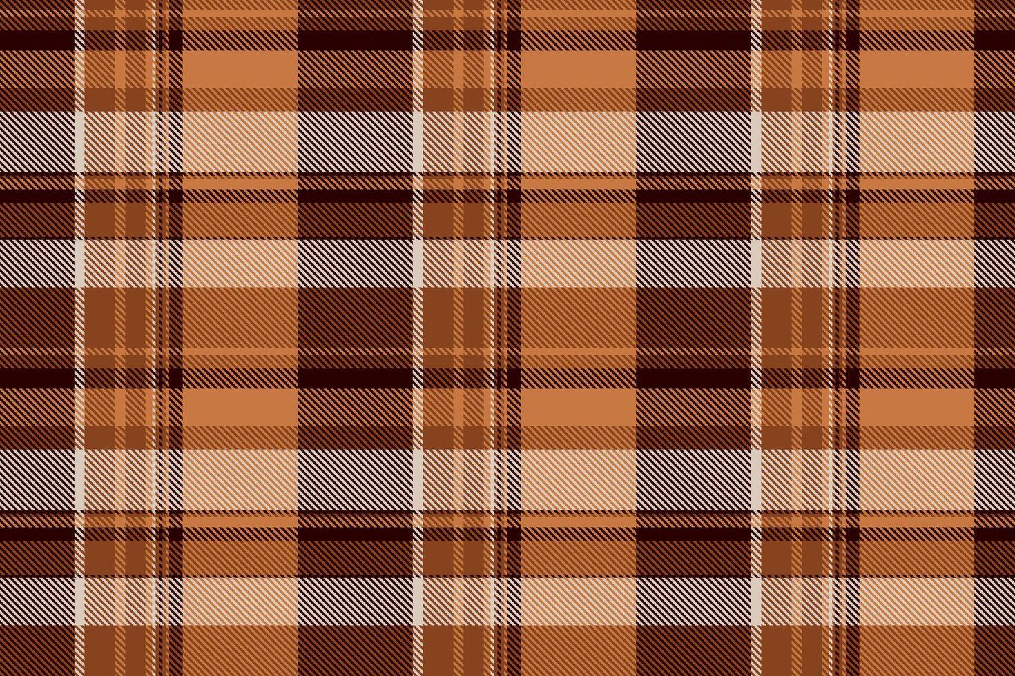 Bandana texture check seamless, unique tartan background . Packaging textile fabric plaid pattern in orange and dark colors. vector