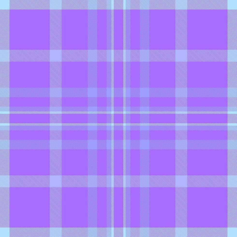 Serene pastel purple and light blue plaid pattern. Ideal for textile design, website backgrounds, or crafting projects. Subtle texture and soft colors evoke feelings of calm and tranquility. vector