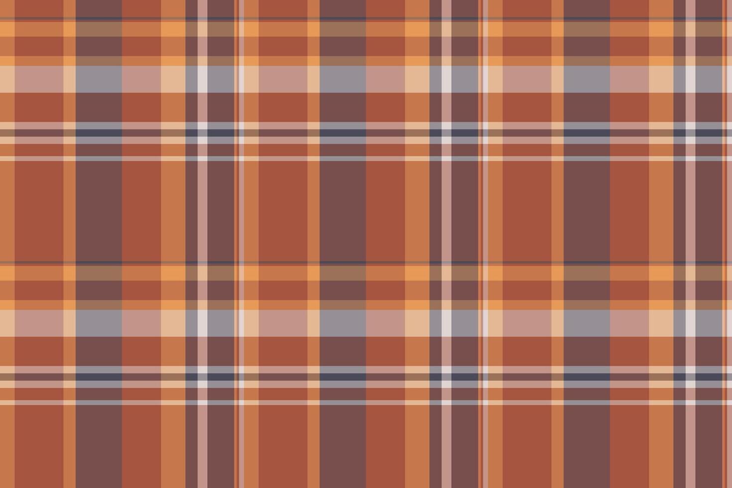 Birthday card tartan textile , eps plaid background fabric. Jersey check pattern texture seamless in orange and red colors. vector