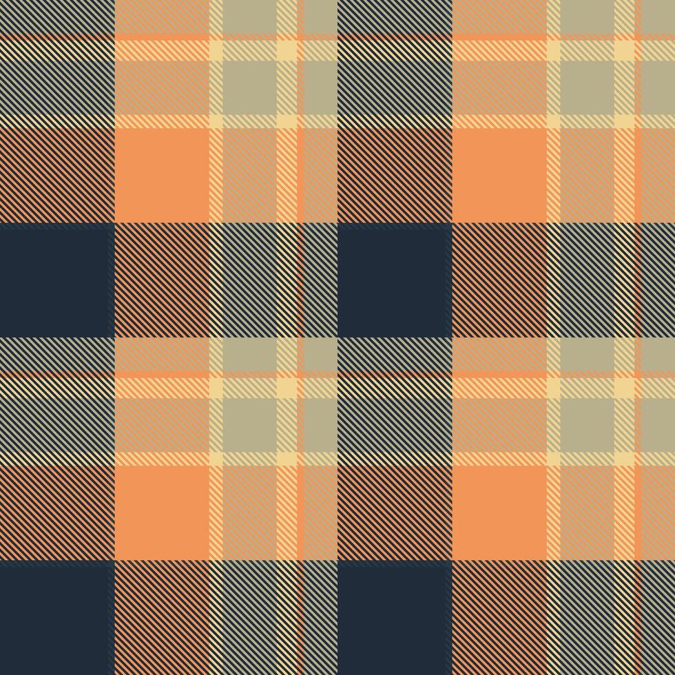 Usa texture pattern plaid, gingham seamless fabric. Product background tartan check textile in dark and orange colors. vector