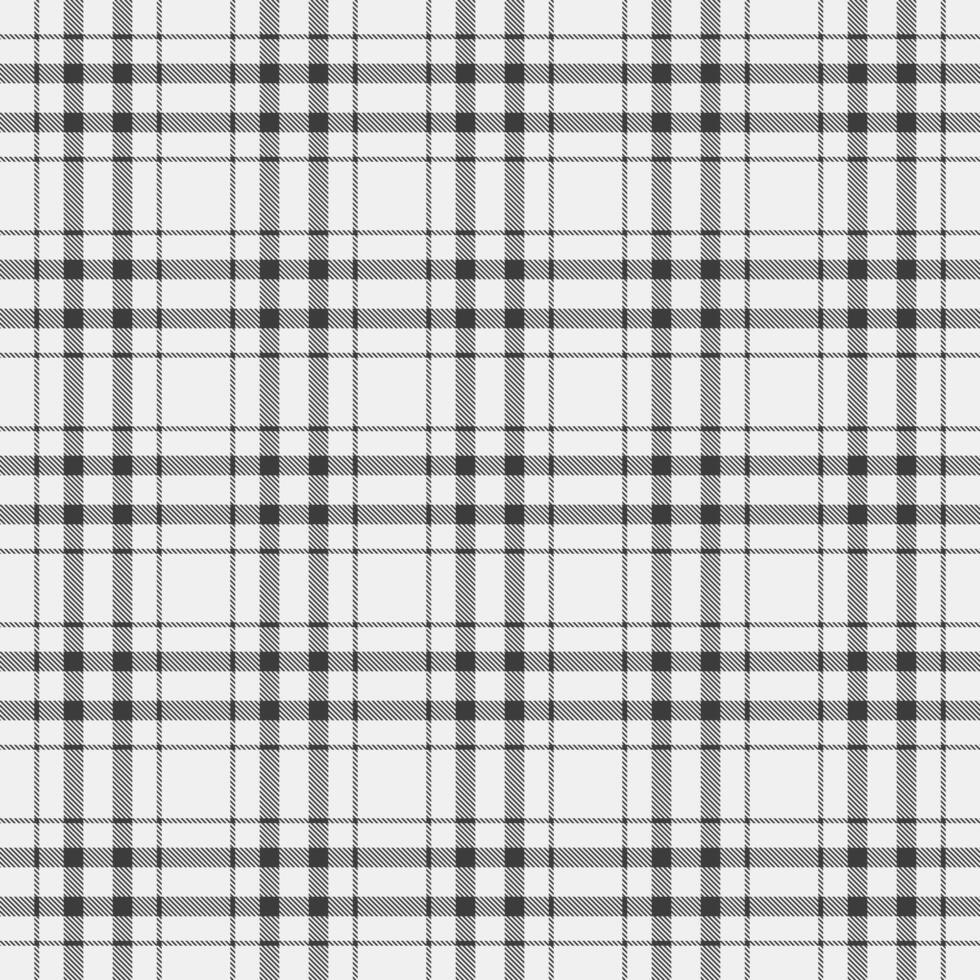 Throw background seamless texture, window textile plaid fabric. Single pattern tartan check in white and grey colors. vector