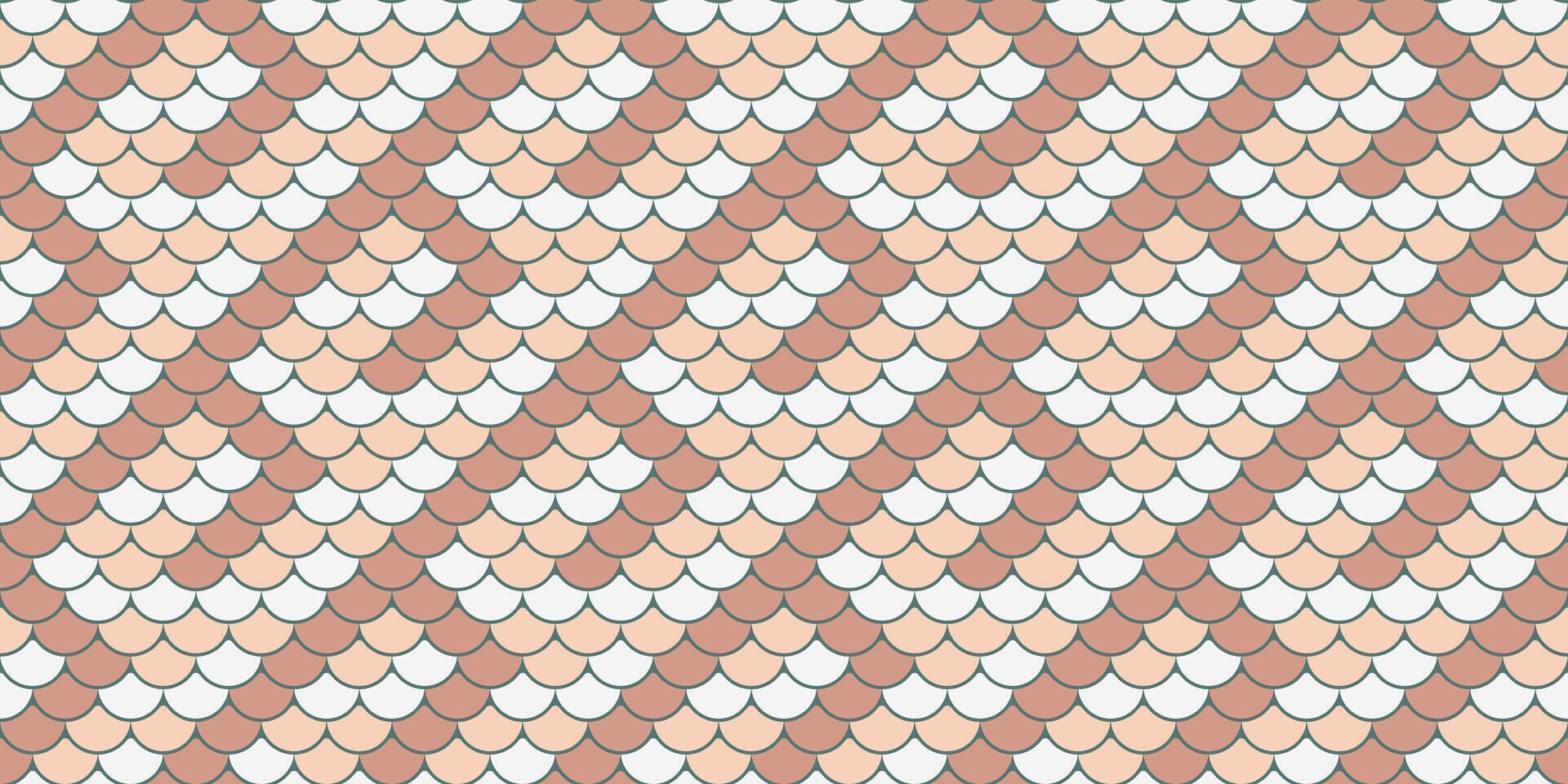 Elegant seamless pattern featuring a delicate fish scale design in soft pink and white hues. Perfect for textile prints, wallpaper, website backgrounds, and more. vector