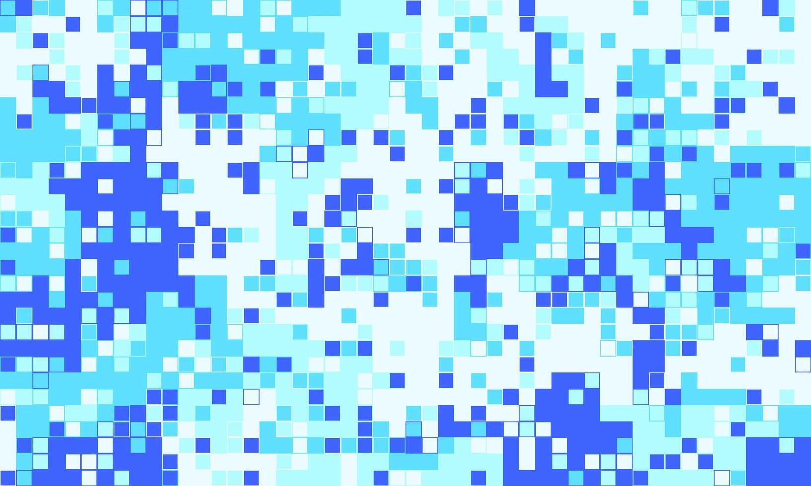 Abstract pixel art background. Cool blue hues create a dynamic, modern design perfect for tech, website banners, or presentations. vector