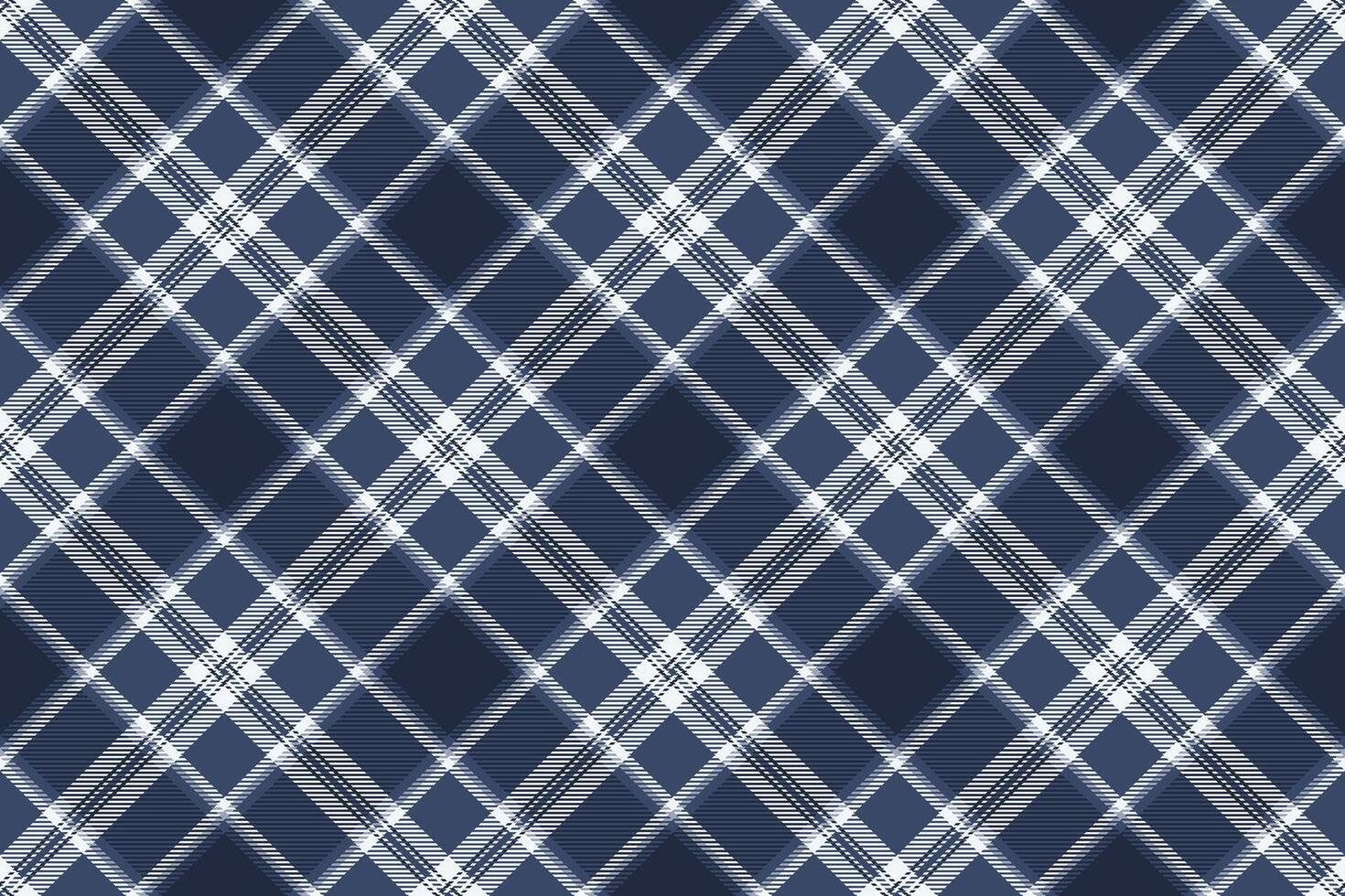 Cultural check seamless, soft pattern tartan background. Dye textile fabric texture plaid in blue and dark colors. vector