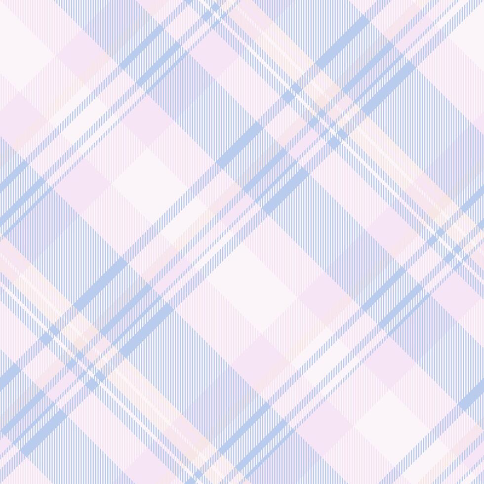 Delicate pastel plaid pattern in soft blues and pinks. Perfect for textile design, stationery, websites, or as a subtle background texture. Evokes feelings of serenity and femininity. vector