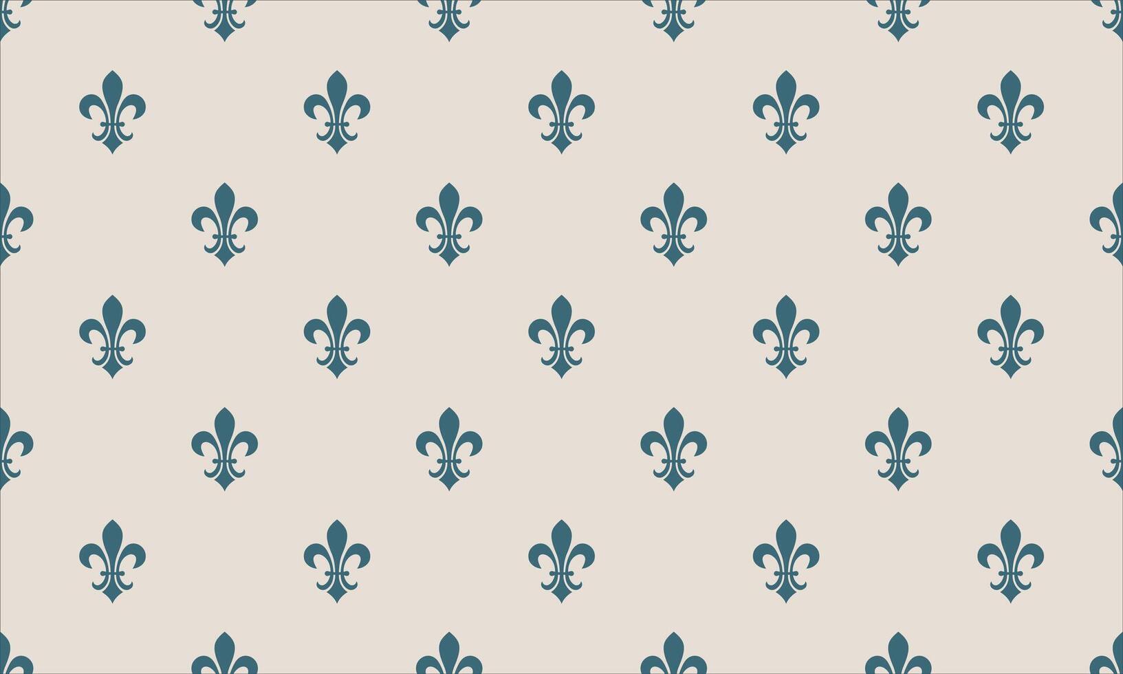 A seamless pattern with fleur de lis vector