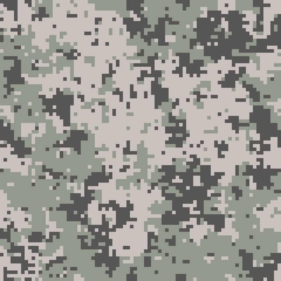 Abstract digital camouflage pattern. Neutral tones create a versatile background for design projects, offering a sense of concealment and strategic planning. vector
