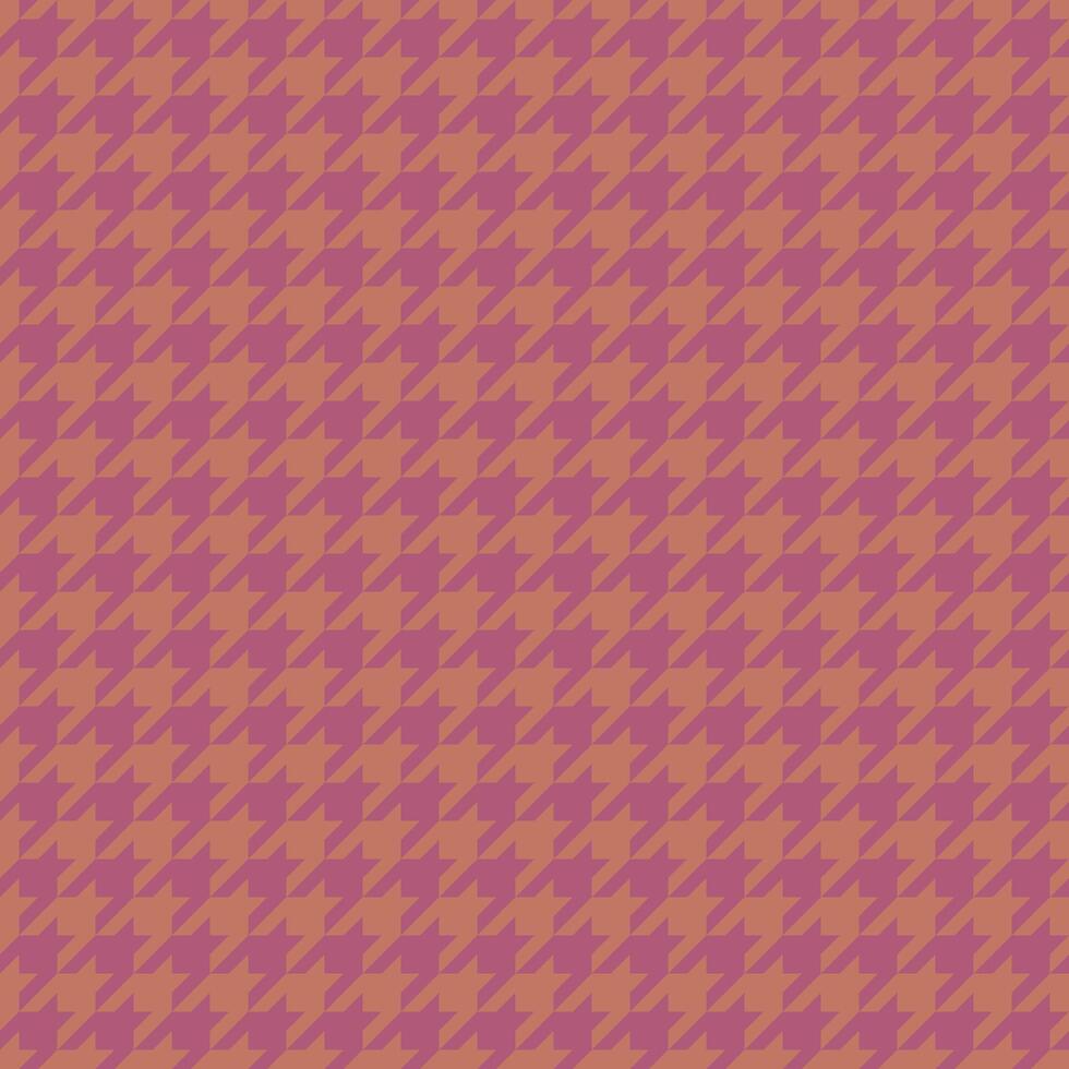 A vibrant, repeating houndstooth pattern in warm coral and dusty rose hues. vector