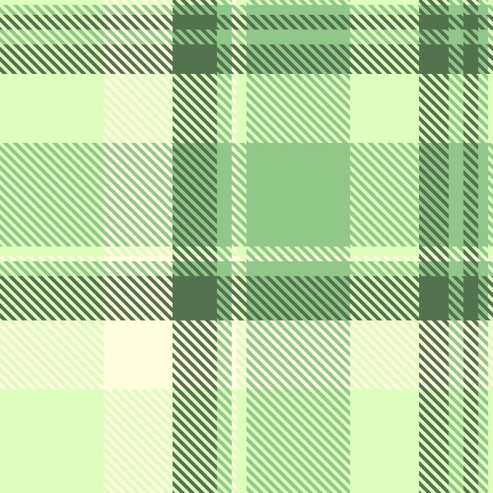 Page check texture, india plaid tartan pattern. Art textile background seamless fabric in green and light colors. vector