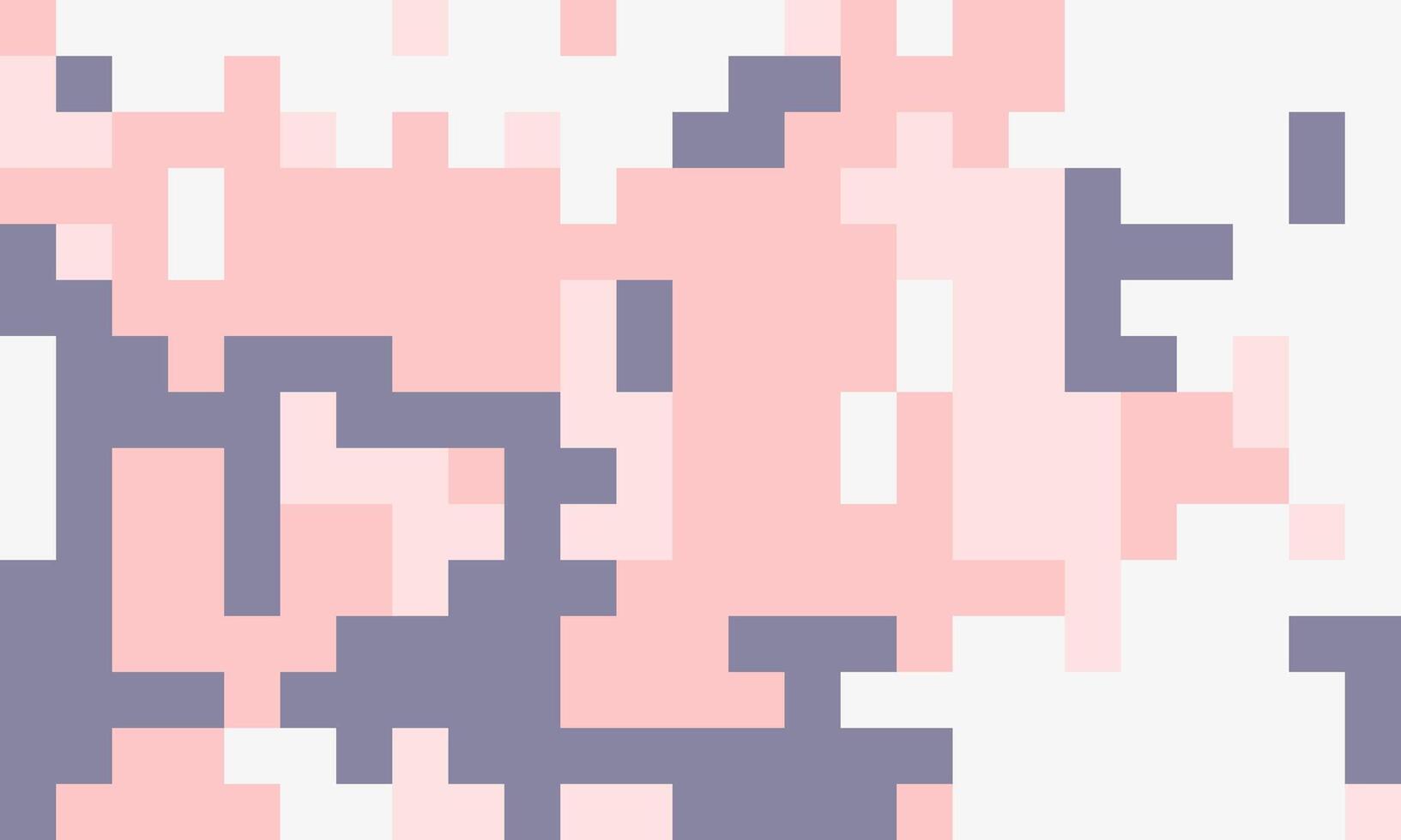 Abstract pixel art background. Soft pink and gray blocks create a dreamy, textured effect. Ideal for website banners, social media posts, or modern design projects. vector
