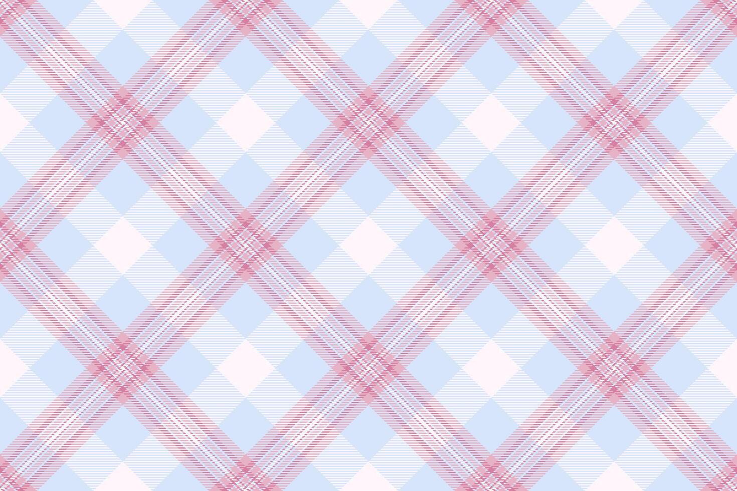 Delicate pastel pink and blue plaid pattern. Perfect for textile design, wrapping paper, or website backgrounds. This seamless, subtly textured design evokes feelings of calm and femininity. vector