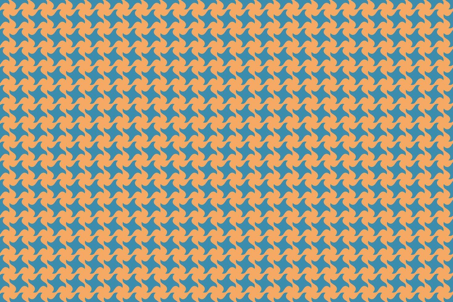 Abstract geometric pattern. Stylish teal and peach houndstooth design, ideal for textile, fashion, or website backgrounds. Repeatable texture adds visual interest and sophisticated style. vector