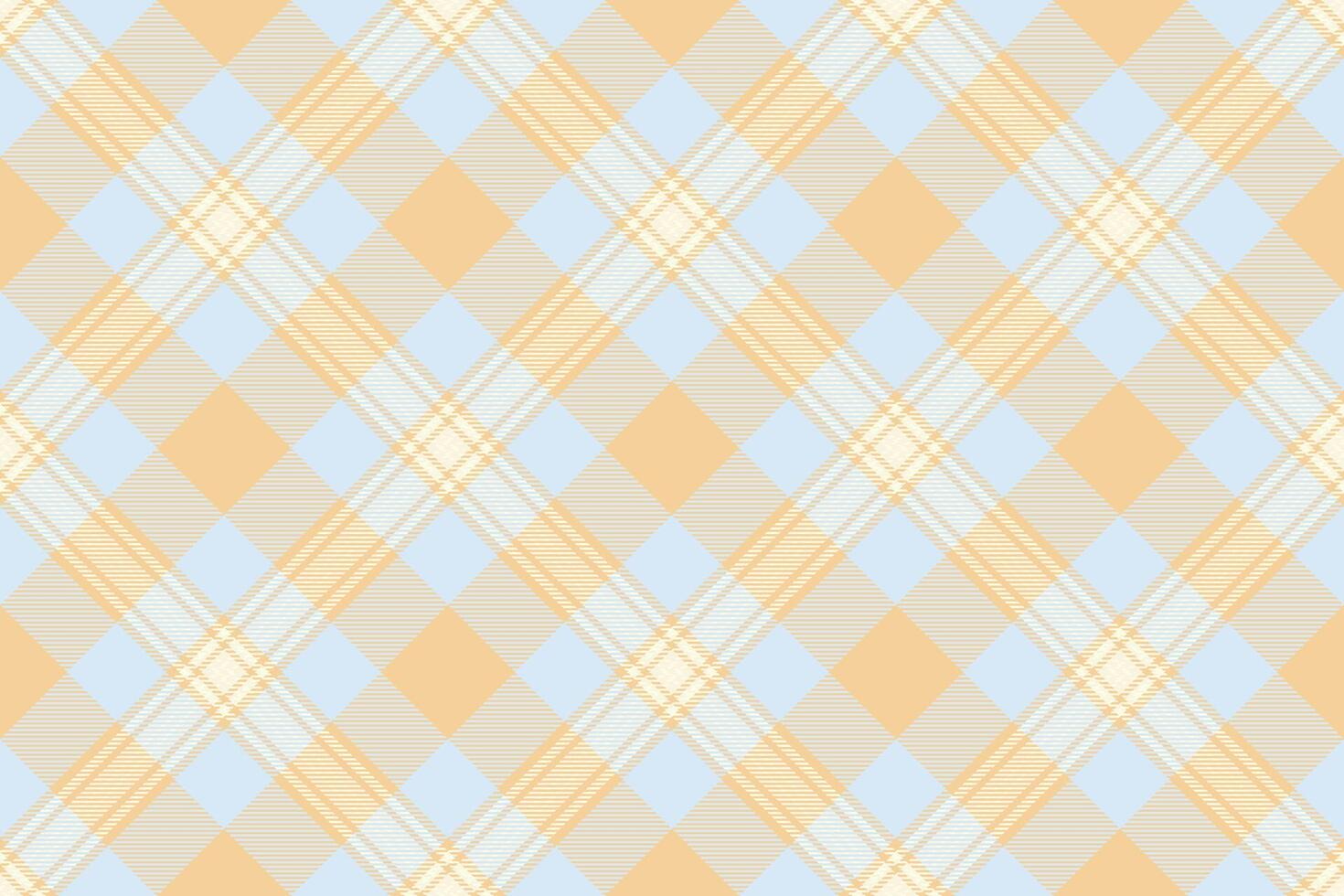 Idyllic textile tartan, packing seamless background check. Duvet cover plaid texture pattern fabric in amber and light colors. vector