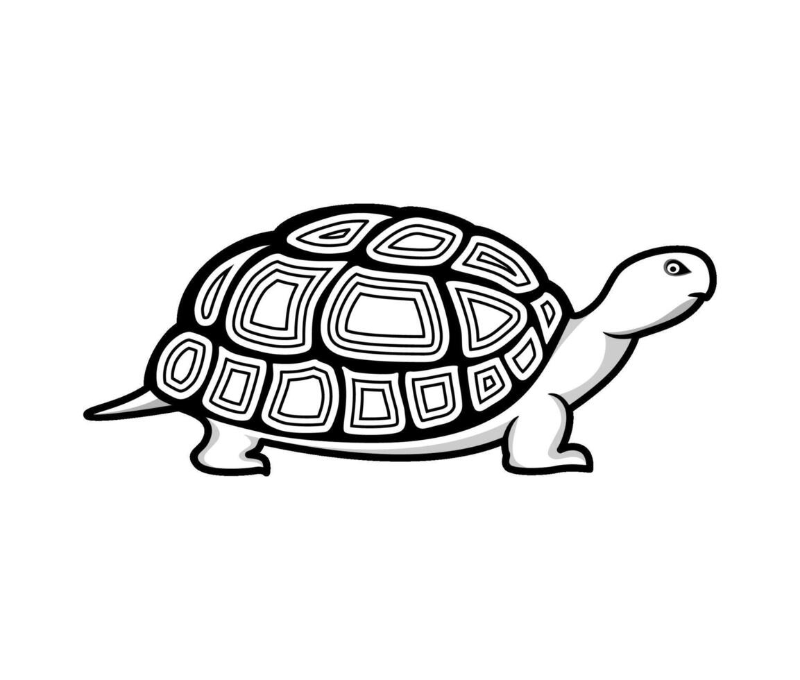turtle tortoise silhouette logo illustration vector